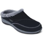 Orthofeet Women’s Charlotte Black Slippers