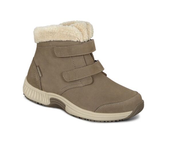 Orthofeet Women’s Florence Waterproof Boots Taupe