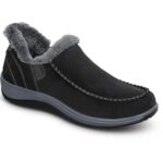 Orthofeet Women’s Lorin Hands-Free Slippers Black